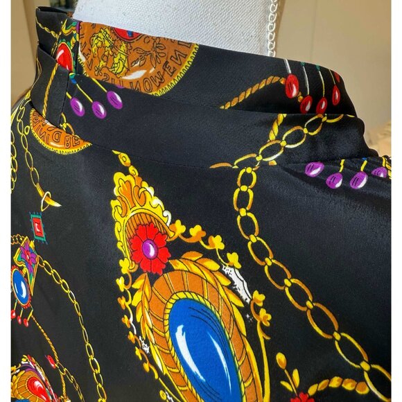 Vintage Marlis Silky Women's Shirt – 1980s-90s - Picture 8 of 13